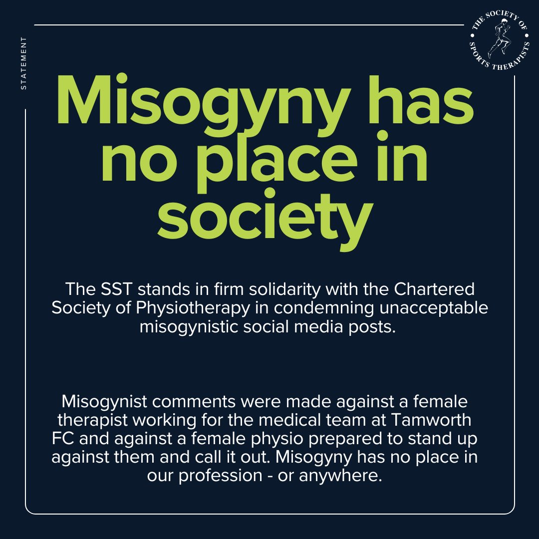This is sadly still a deep-rooted issue that must be addressed, and we strive for equality, respect and safety for everyone, everywhere. Read our full statement here …

thesst.org/news/there-is-…

#EndMisogyny #InclusiveAllies #TheSST