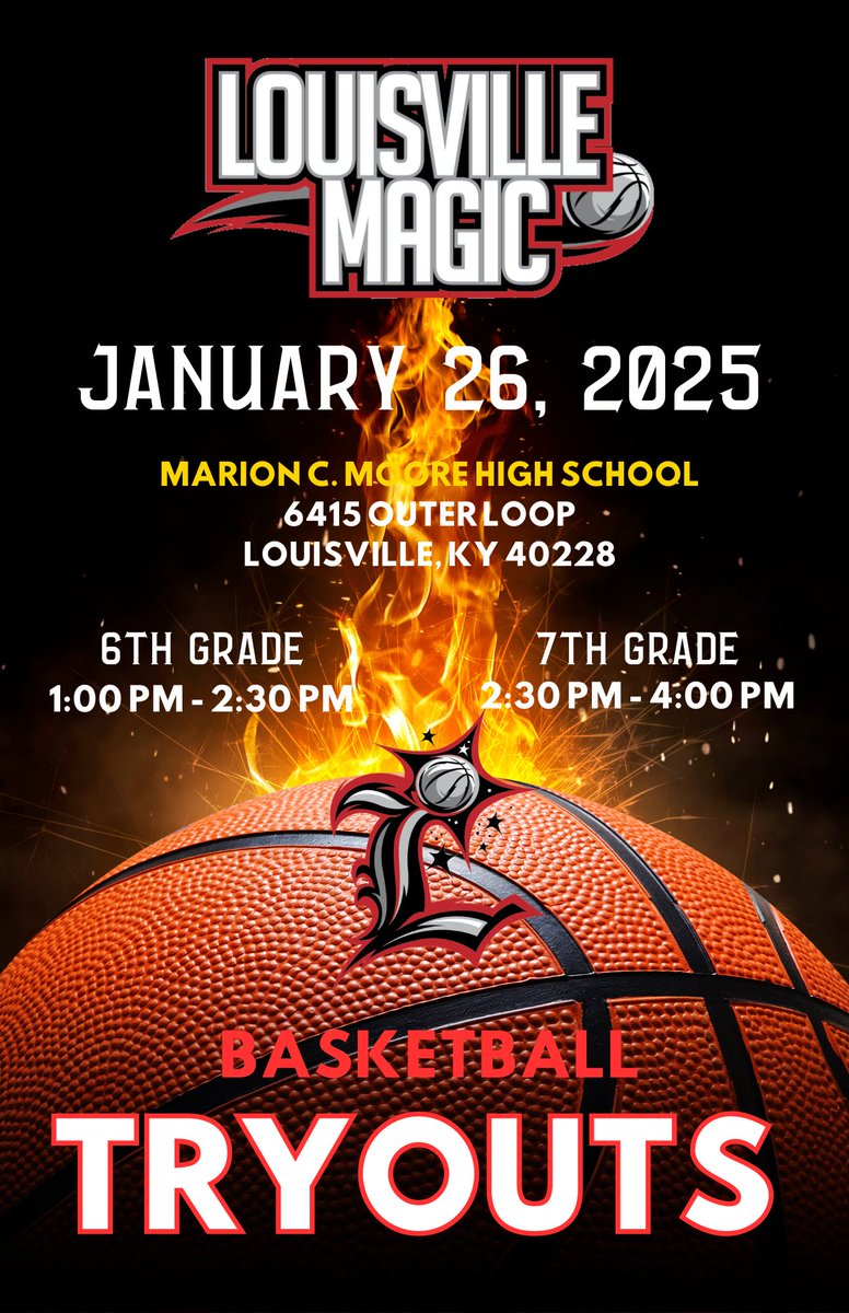 KY_PrepReport's tweet photo. Louisville Magic will be holding 6th and 7th grade AAU tryouts on January 26th. A program that has developed a long list of outstanding talent! @emyles310 https://t.co/brPuURKEEd