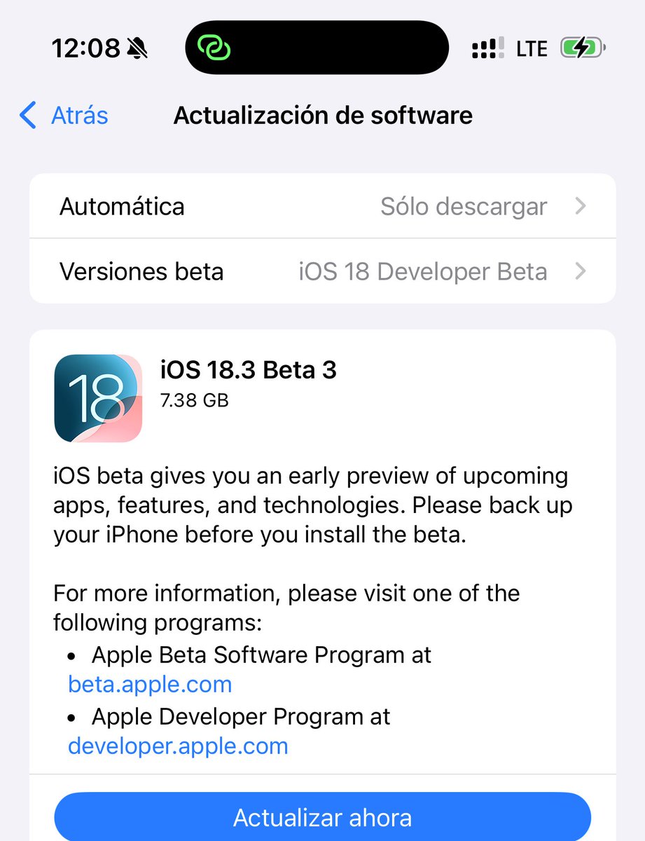 jeff_umanzor's tweet image. Apple ha lanzado iOS 18.3 Developer Beta 3!
Construcción: 22D5055b

#iOS183DevBeta3 #iOS183Beta3
