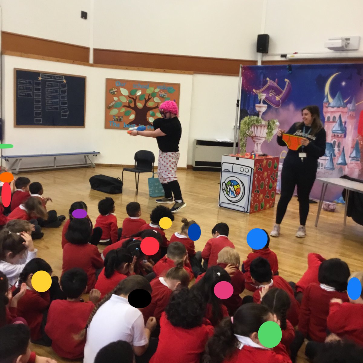 Such a great pantomime! The children had so much fun and so did I.  I didn't expect to be part of it and get so wet!