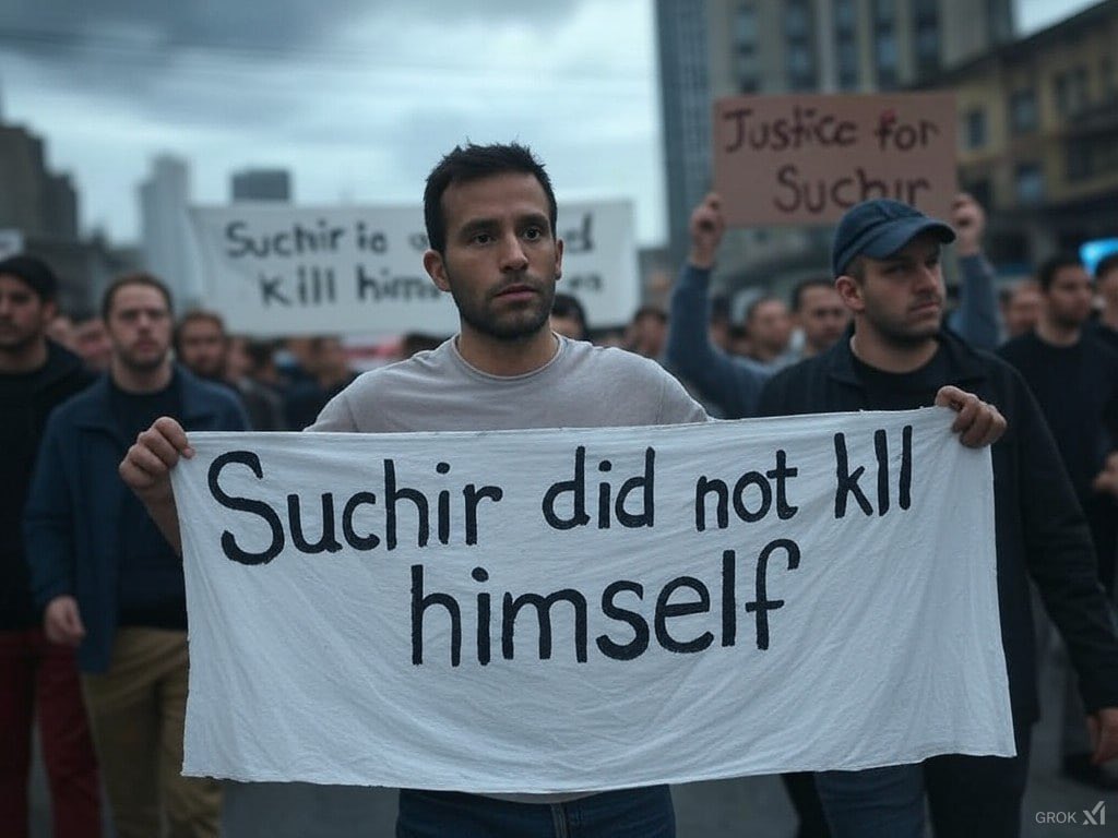 <a href="/TweetByWale/">Wale ⭕️</a> $SUCHIR #justiceforsuchir we all know the truth <a href="/OpenAI/">OpenAI</a>
