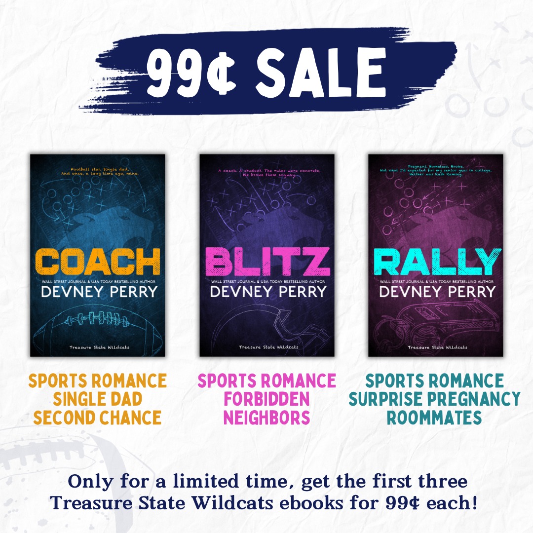 TheReadingCafe's tweet photo. 99¢ each

Treasure State Wildcats books 1-3 by #DevneyPerry

COACH
US: https://t.co/ZNHk569dIs
Elsewhere: https://t.co/fNd1nT9EQx

BLITZ
US: https://t.co/1HVRdRgMJs
Elsewhere: https://t.co/E5KhrpQgKx

RALLY
US: https://t.co/Jtyp0Cwo1x
Elsewhere:  https://t.co/VFFXjqEWoL https://t.co/JYgXb1Uklc