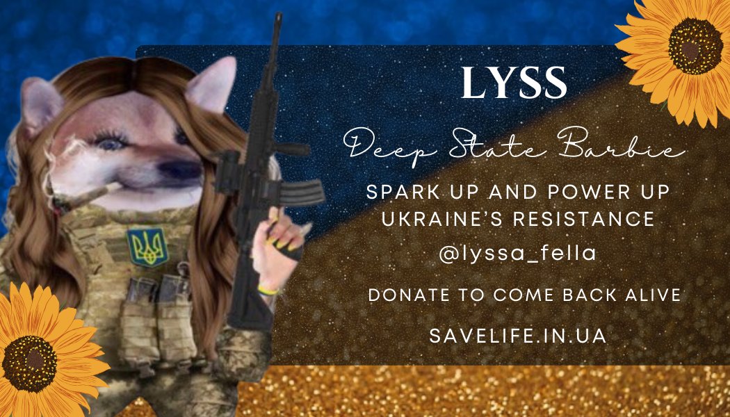 lyssa_fella's tweet image. Hey fellas! You want a NAFO business card?
Heck yeah you do!
I will make you an awesome business card if you donate to a fundraiser!
Here's what I need from you:
💙 Receipt of donation to a fundraiser supporting Ukraine
💛 An image of your fella
💙 Your call sign (if you…