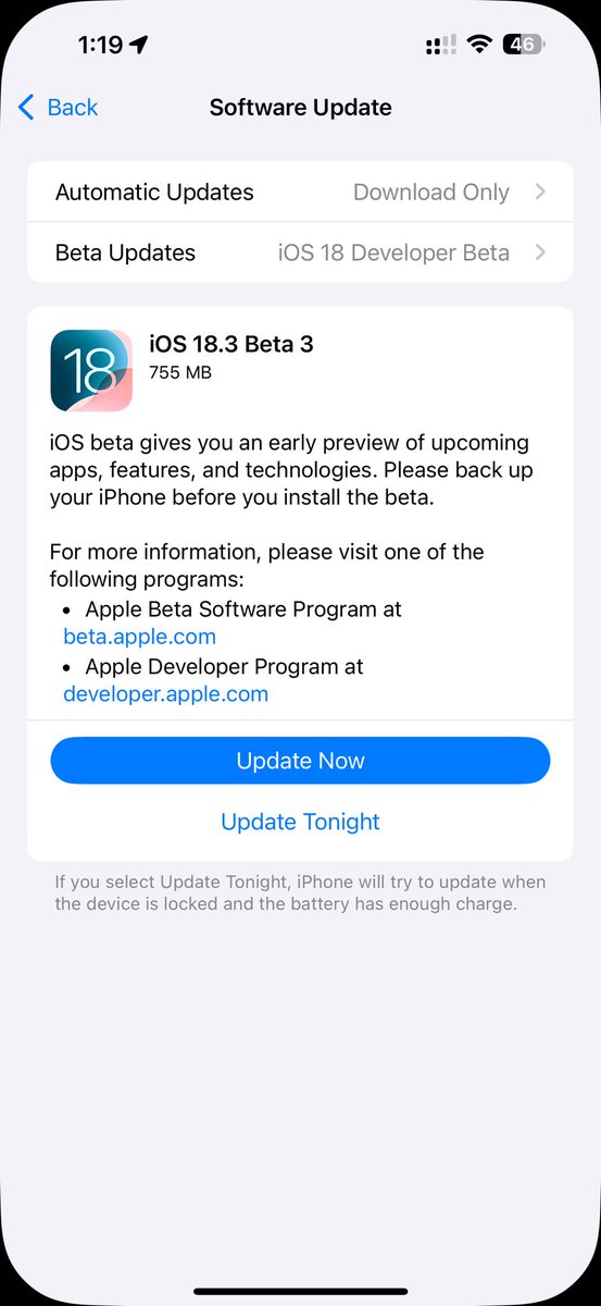 justAT3chGuy's tweet image. It’s time #iOS183beta3
