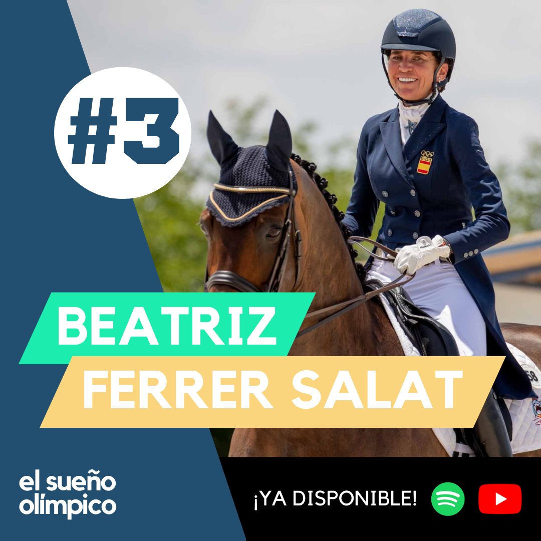 elsuenoolimpico's tweet photo. 🏇 ¡Ya disponible! Nuestra nueva invitada es Beatriz Ferrer-Salat. Doble medallista olímpica y el mayor referente de la hípica 🇪🇸

🎧 Spotify: https://t.co/i2bGQ5vUr9

📽️Youtube: https://t.co/AcquKSUvR3

#Podcast #SueñoOlímpico #Hipica #Deporte #DomaClasica https://t.co/0JrbHPCqwP