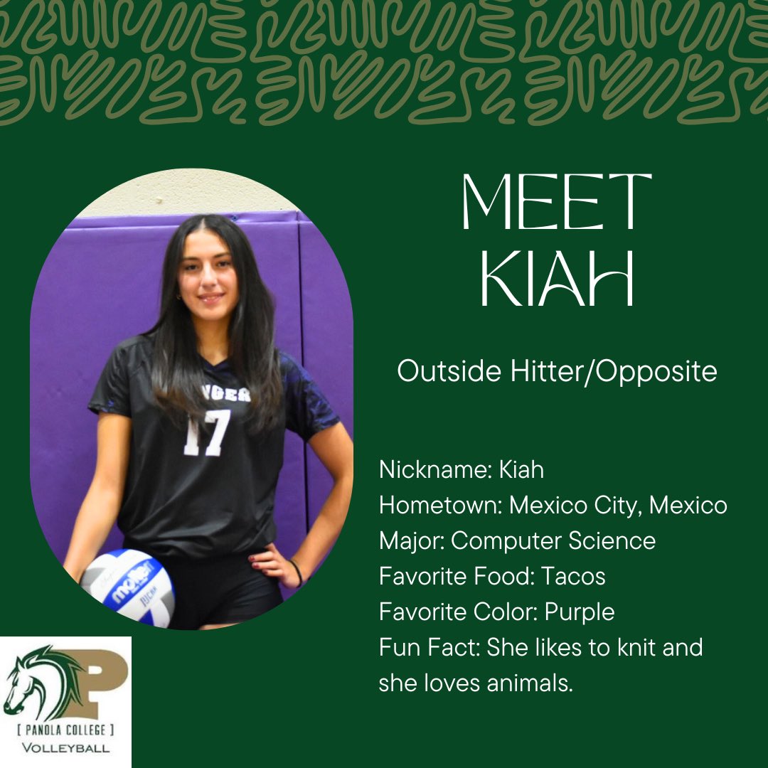 Fillies_Vball's tweet photo. Meet spring transfer freshman Kiah Lopez .
Welcome to the family!
#gofillies💚🐎 https://t.co/edMStx78RP