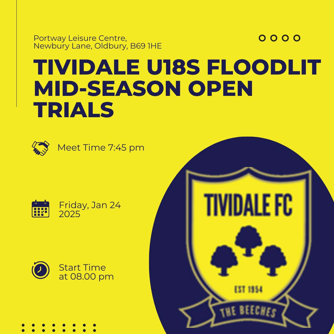 TiviFCofficial's tweet photo. Mid season - Youth team trials #TiviFamily #JustPlay 💛💙 https://t.co/R1ennVYgpu