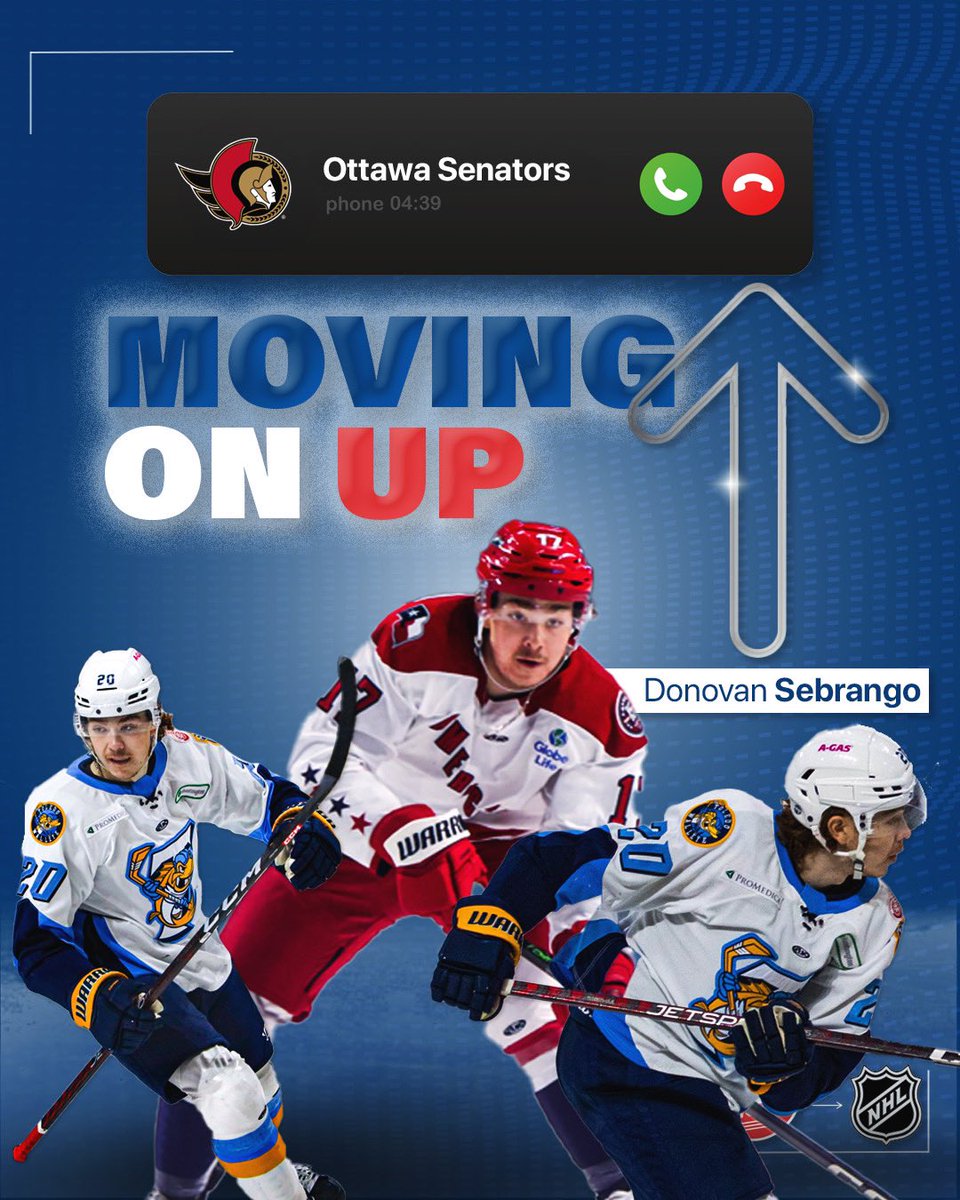 Former <a href="/ToledoWalleye/">Toledo Walleye</a> defenseman, Donovan Sebrango, made his <a href="/NHL/">NHL</a> debut tonight with the <a href="/Senators/">Ottawa Senators</a>! 👏🏼