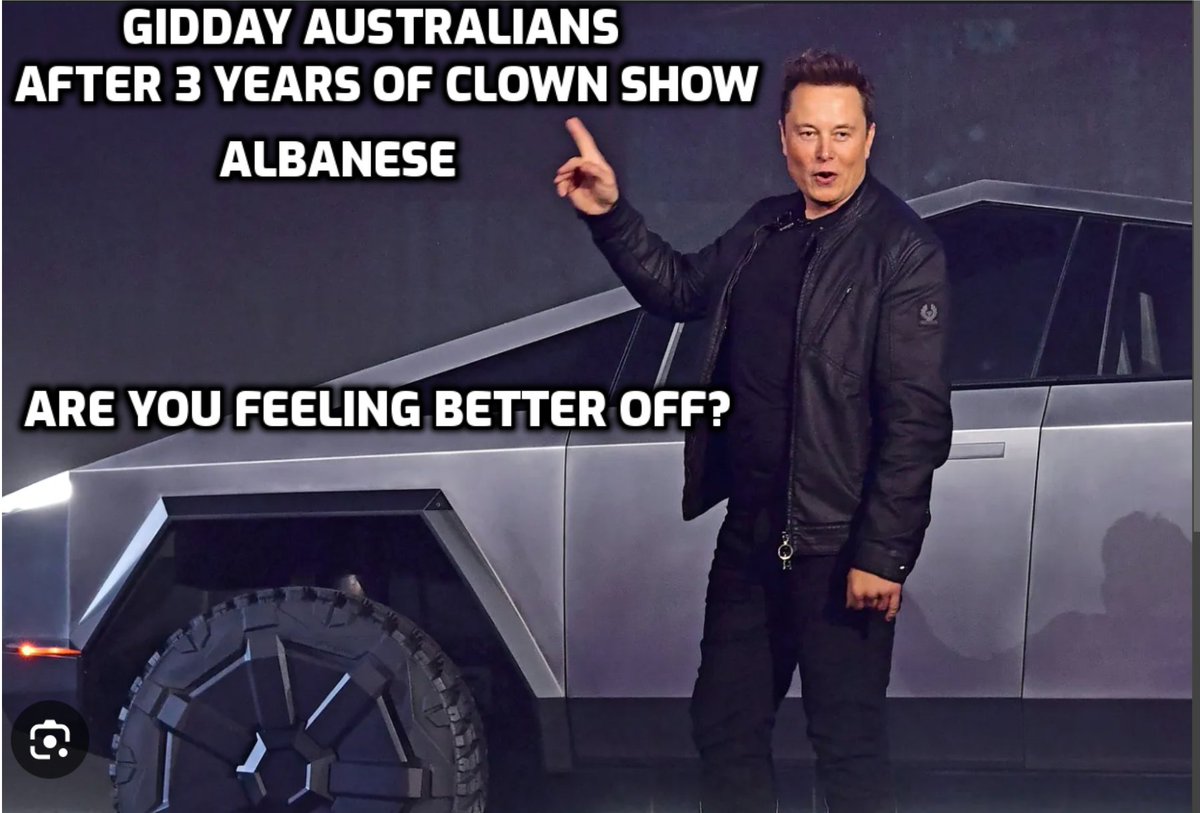 MrsS2023's tweet image. #ElonMusk says Make Australia Great Again

Aussies know #AlboMustGO