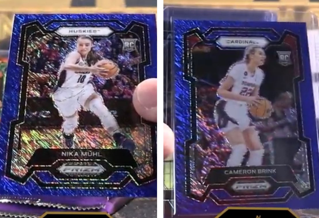 Hit this Nika Muhl and Cameron Brink in a Prizm draft picks fotl break both /19 such sick cards. Both going to PSA