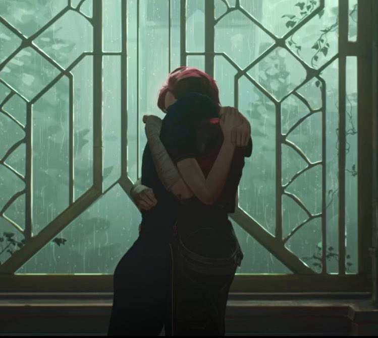 W1TCHCHlCK128's tweet photo. i just officially processed that Caitlyn and Vi live together now.. wait you DONT understand.

 The domestic Caitvi you see in the fanfics.. It's REAL. They love eachother so much that they want to live every single DAY together. In THEIR house. It is CANON. ARE U HEARING ME??/ https://t.co/yxXMEV5WA8