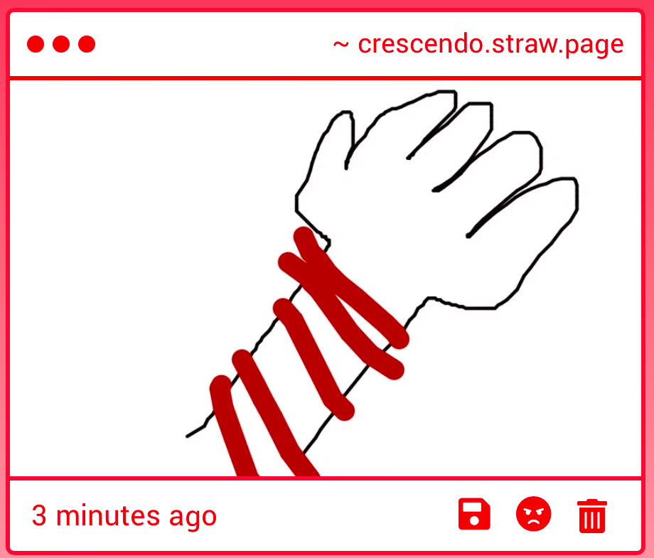 Me: Fuck where is my skinny red scarf 

The suspiciously cozy thick fork: