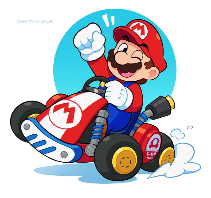 The Mario Kart hype is REAL#Mario #Nintendo #Fanart 