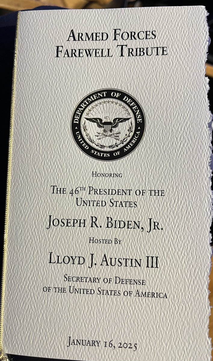 Happy to represent the ABMC at Pres. Biden’s farewell event. I wish him and the First Lady well and wish success to the new incoming administration.