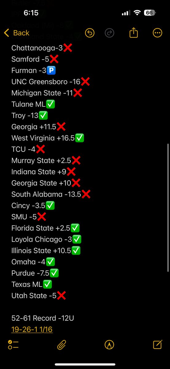 floridamanbets1's tweet image. 19-26-1 on the day yesterday. Not good enough. 52-61-1 All Time. Posting today’s picks shortly. #CBB #CollegeBasketball #ncaacbb #GamblingCommunity #GamblingX