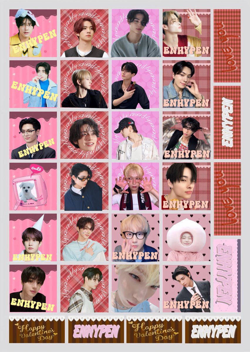 チロルチョコ配布します´-
チロルは一個一個売ってるやつのサイズです💕
ネップリシールプリント2Lふちなし(՞ ܸ.ˬ.ܸ՞)”
RT.♡ください！

#ENHYPEN
#ENHYPEN好きな人と繋がりたい 
 #ENHYPEN配布
