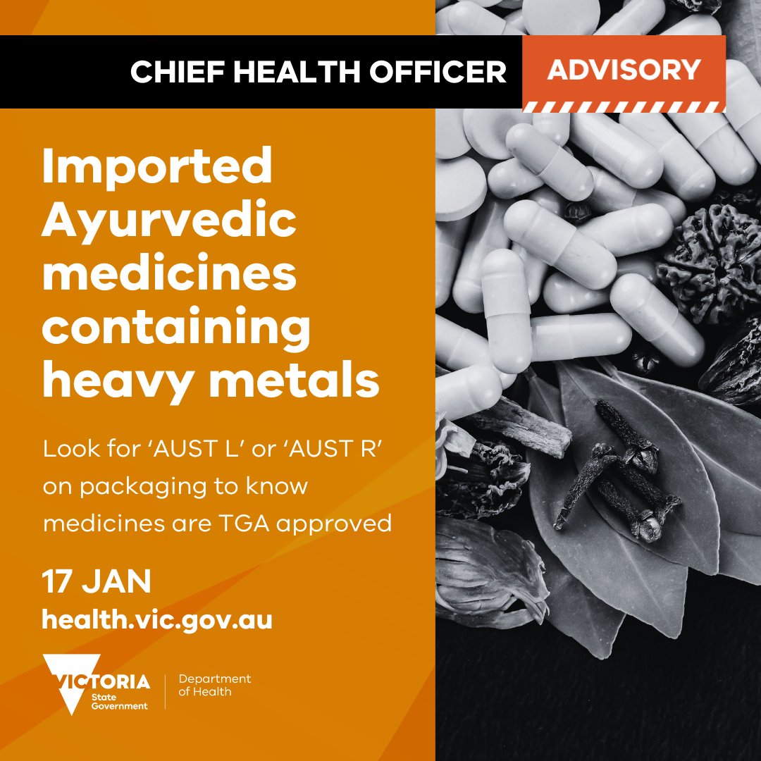 Some of the ingredients in unsafe Ayurvedic medicines are banned in Australia due to their potential risks to human health.

An ‘AUST R’ or ‘AUST L’ number on the packaging of products indicates that they are safe.

1/3🧵