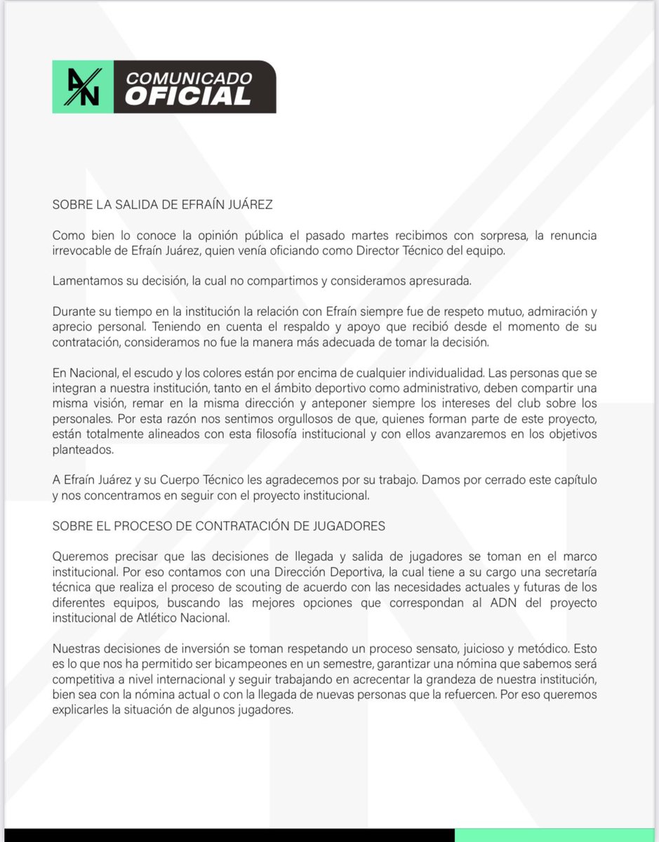 Atlético Nacional tweet media