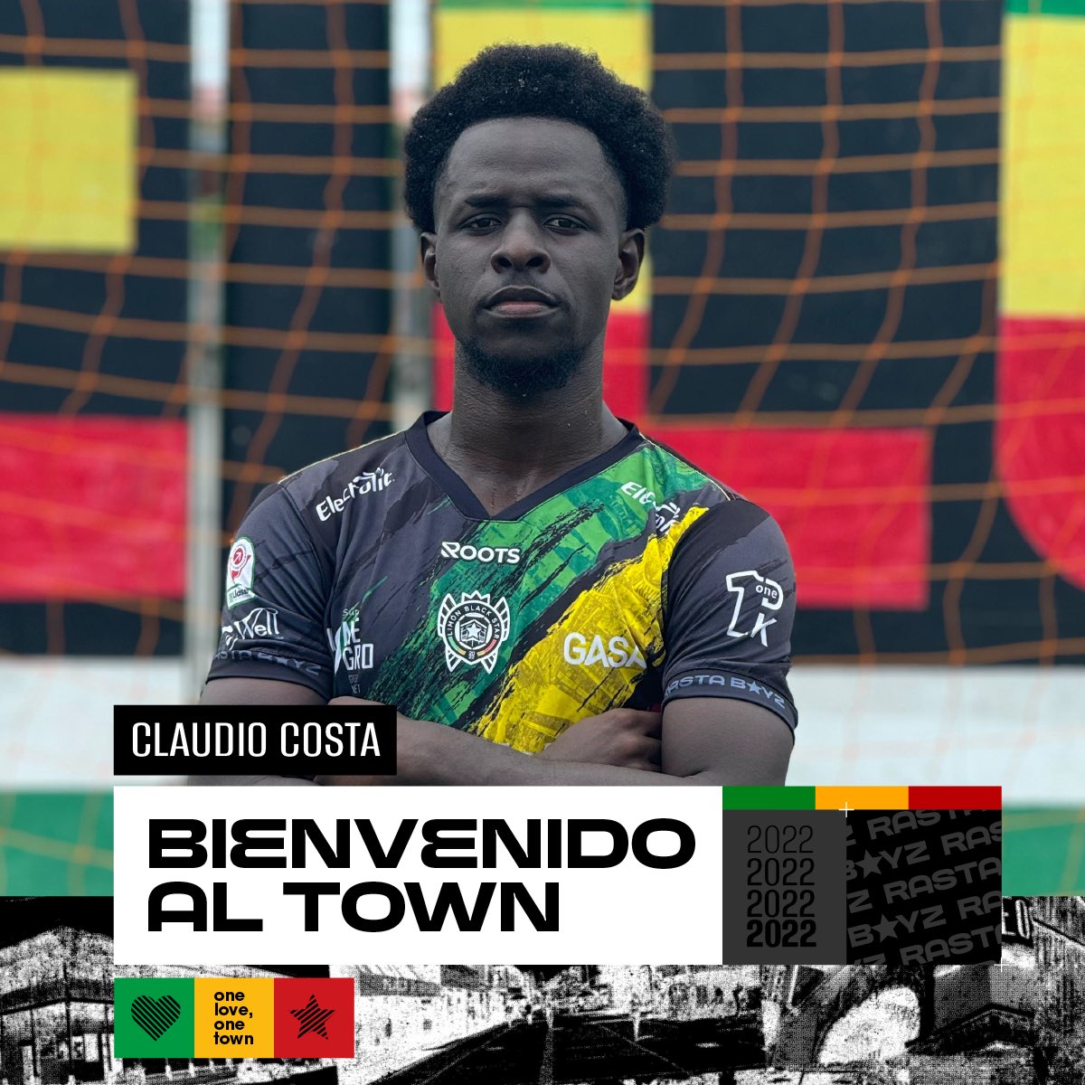 Bem-vindo ao time da town 
De Bahía a Limón llegó el brasileño Claudio Dias 
El objetivo es uno solo
Big up 💚💛♥️🖤