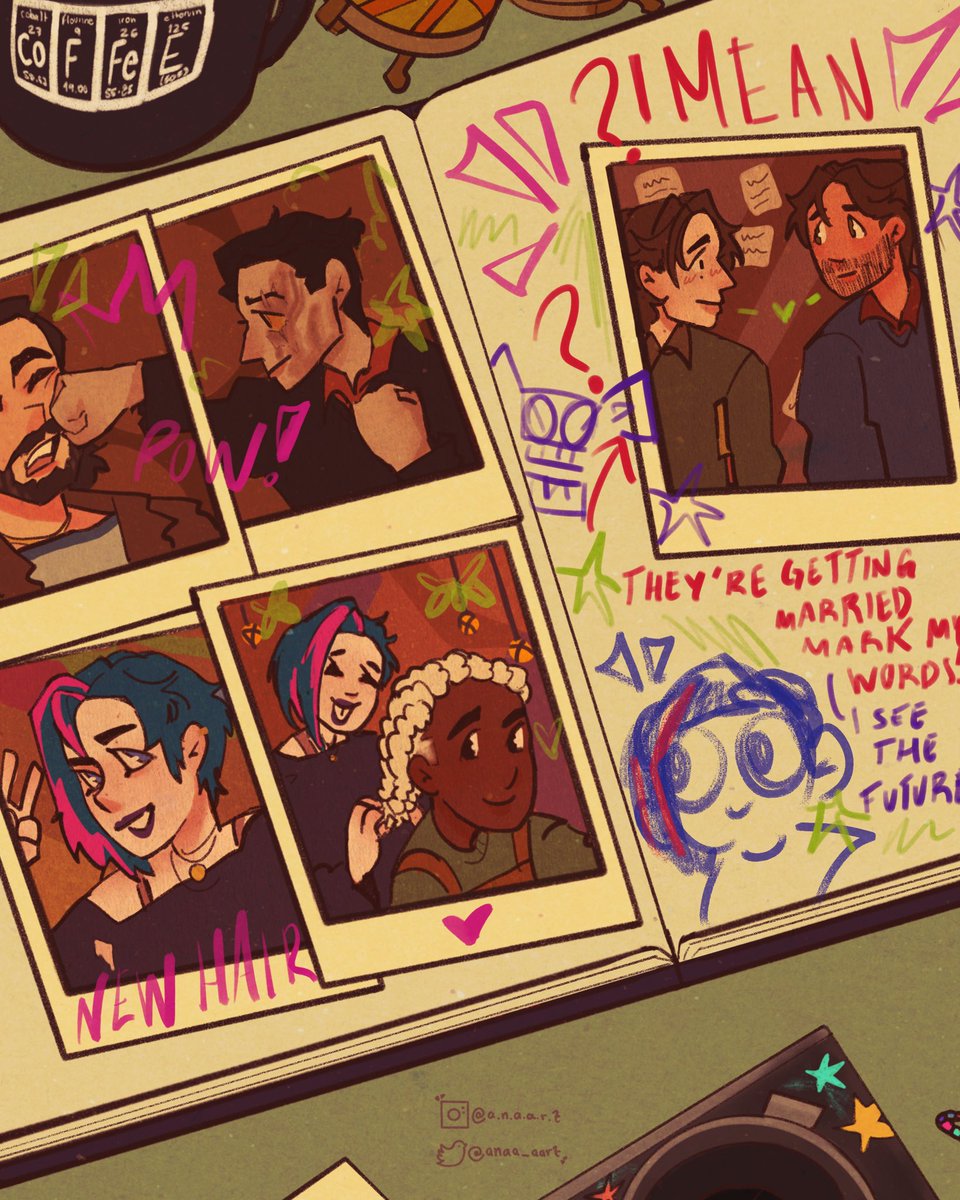 anaa_aart's tweet photo. Powder’s memories ❤️‍🩹
(Everyone is happy au) 

[#arcane #jayvik #timebomb #caitvi] https://t.co/HEXZIVuJFP