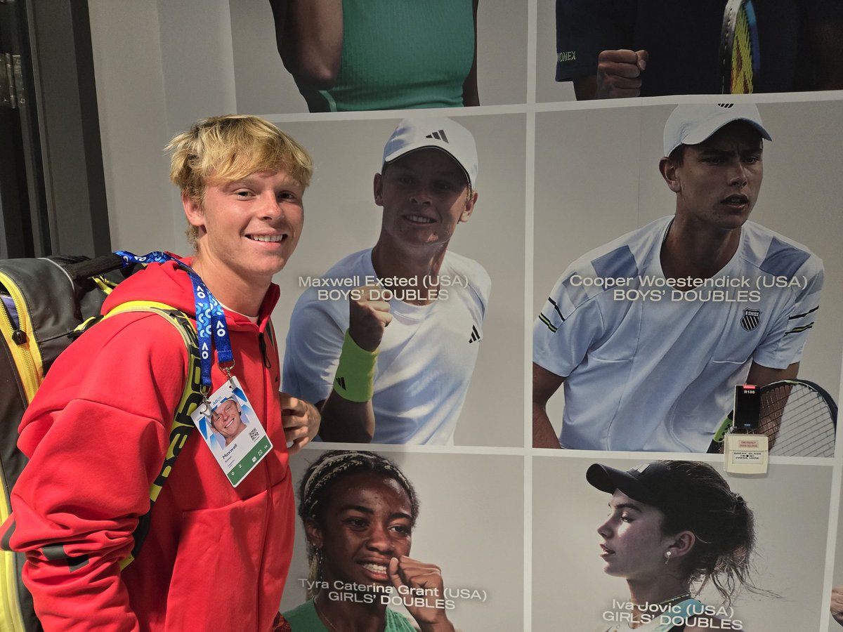 max_exsted's tweet photo. Happy to be back @AustralianOpen !

#Adidas #Babolat #RafaNadalAcademy #USTA 
#TeamMax #ReachYourMax #GetMaxedOut 
https://t.co/iRLm408ltl https://t.co/qYpJLsg7Ao