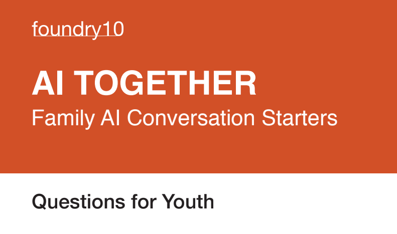 Are you talking about AI with the youth around you? These conversation cards are great for asking insightful questions about AI and its influence on their lives. Which question resonates with you the most? Share below! ow.ly/of3b50UI9zO