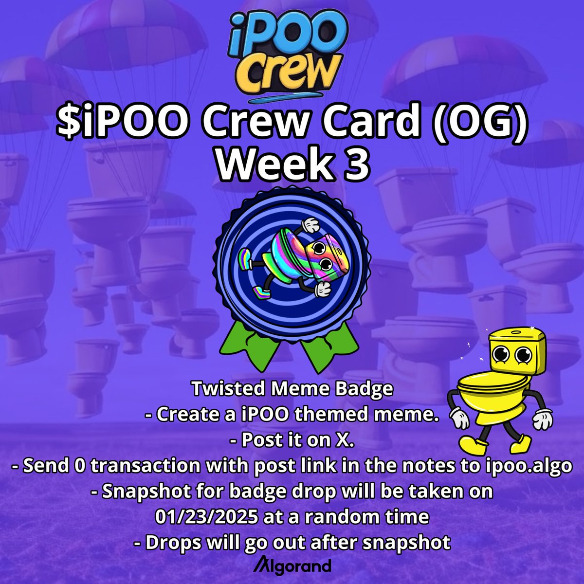 iPOO_Algo's tweet photo. Love #Algorand ?

Want to show off your project/token and have some fun? 

Crew Cards are built with the idea of incentivizing exploration of the Algorand ecosystem as a whole. From Defi, NFTs, Meme tokens and social. We want to show off all things $ALGO! 

Dm me for detail https://t.co/mK7Odq1Zaw