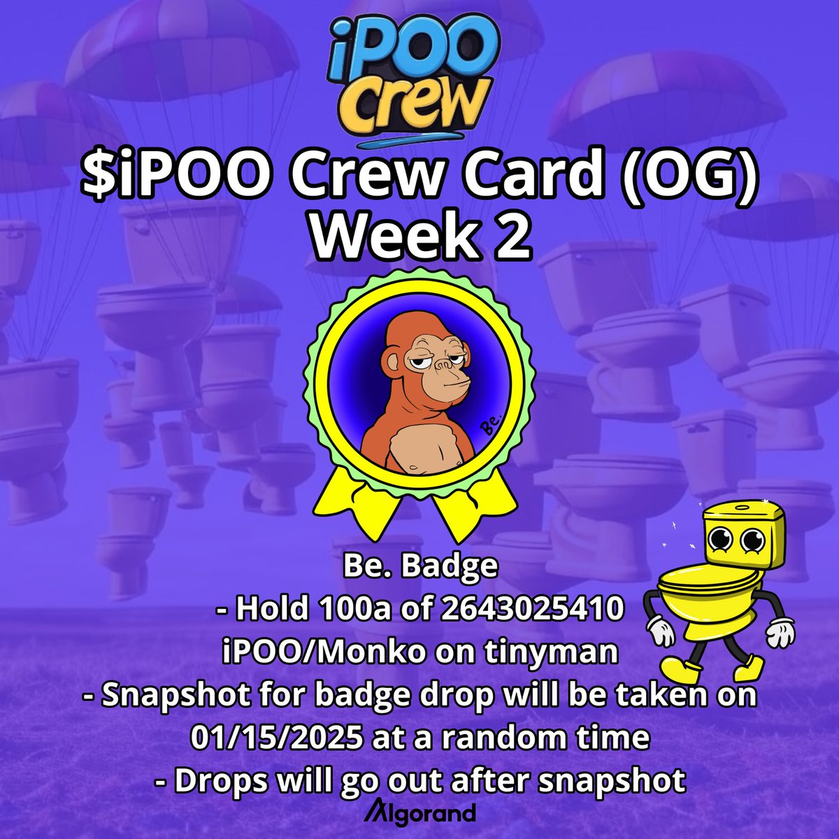 iPOO_Algo's tweet photo. Love #Algorand ?

Want to show off your project/token and have some fun? 

Crew Cards are built with the idea of incentivizing exploration of the Algorand ecosystem as a whole. From Defi, NFTs, Meme tokens and social. We want to show off all things $ALGO! 

Dm me for detail https://t.co/mK7Odq1Zaw