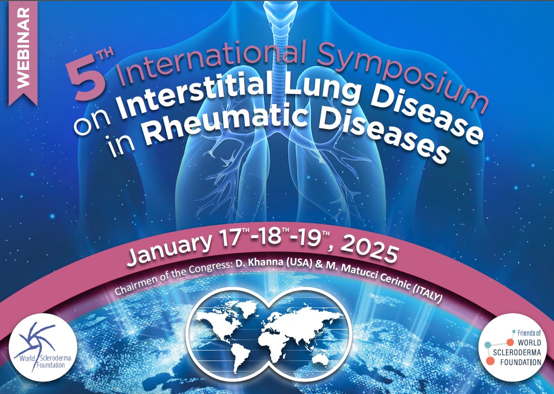 Worldsclerofnd's tweet photo. 🚨 The 5th International ILD Symposium starts today
💬 CTD-ILD guidelines, Sarcoidosis insights, and more.
🌐 Virtual and global: Join now!
📢 Register here: https://t.co/h8Jdgv5s9Q https://t.co/OjPc8N43uZ