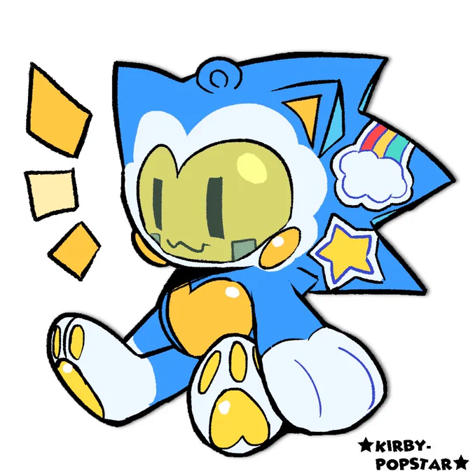Tamagotchi Sonic being a silly robot :3 
