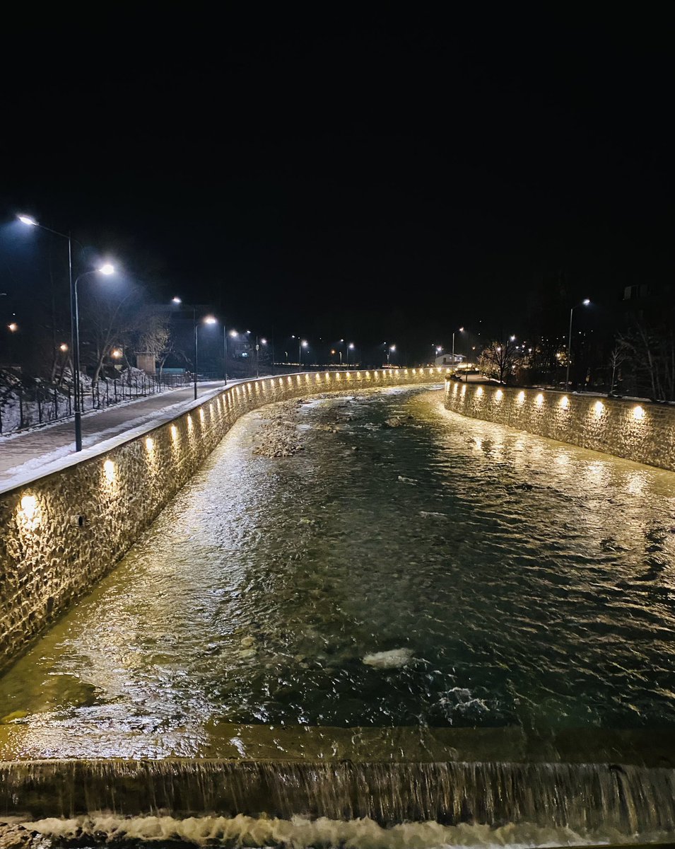 A peaceful river view in my beautiful hometown of Peja this evening!