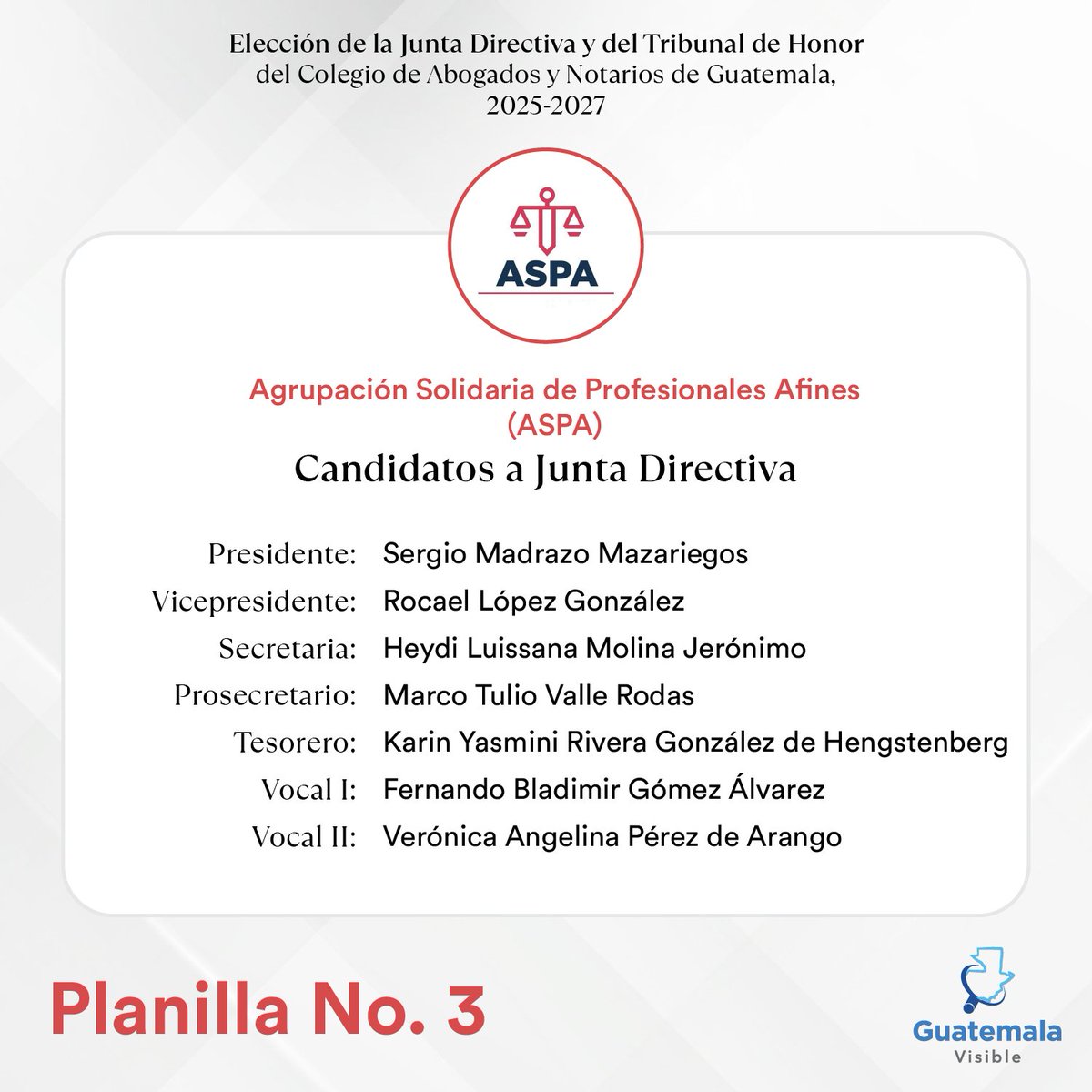 guatevisible's tweet photo. 📂 𝗖𝗔𝗡𝗚 𝗥𝗘𝗖𝗜𝗕𝗘 𝗣𝗟𝗔𝗡𝗜𝗟𝗟𝗔𝗦 

Planilla 3️⃣ "Agrupación Solidaria de Profesionales Afines (ASPA)"

🧵 https://t.co/7VaNtoiOIV