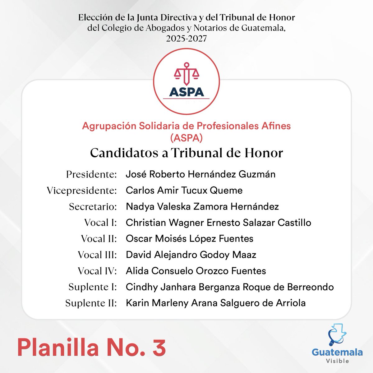 guatevisible's tweet photo. 📂 𝗖𝗔𝗡𝗚 𝗥𝗘𝗖𝗜𝗕𝗘 𝗣𝗟𝗔𝗡𝗜𝗟𝗟𝗔𝗦 

Planilla 3️⃣ "Agrupación Solidaria de Profesionales Afines (ASPA)"

🧵 https://t.co/7VaNtoiOIV