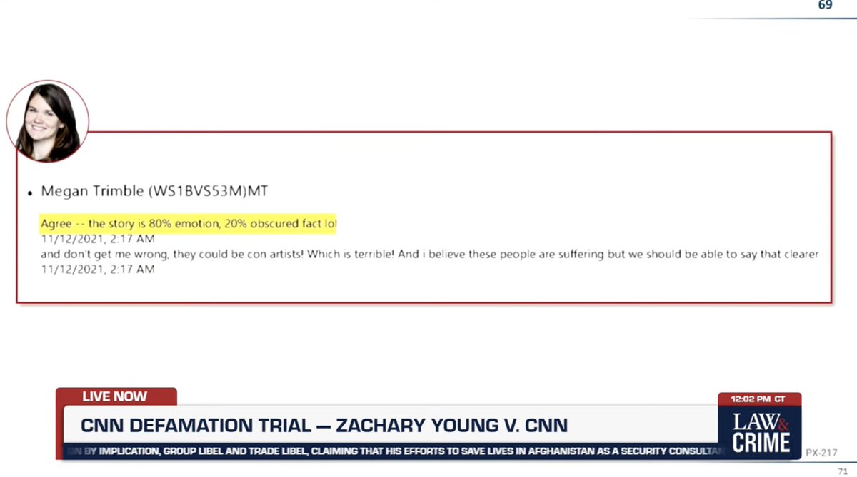 cathyrusson's tweet photo. Jury asked to be directed where in their binders of evidence is the quote "80% emotion, 20% obscured fact" - here is the part they are looking for.  However, the judge said they can't point them to the exact spot and they need to rely on their memories. #cnndefamationtrial https://t.co/Ke0Se2ho7W