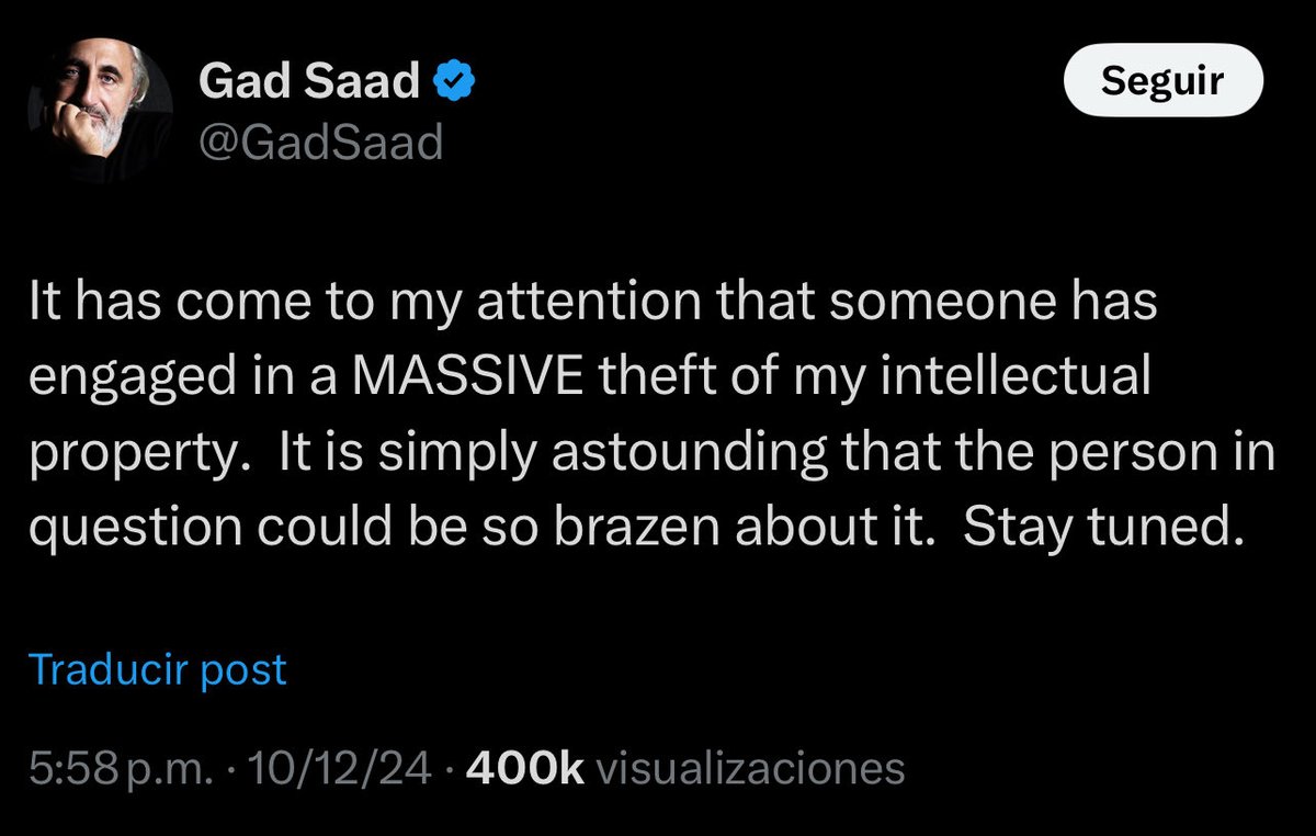 migueldelrioabg's tweet image. El psicólogo evolutivo Gad Saad, acusó de plagio el pasado 10 de Diciembre al nuevo asesor económico de Vicky Dávila, Axel Káiser,  por su reciente trabajo investigativo. “ Ha cometido robo masivo de mi propiedad intelectual”. Asesores de nivel.