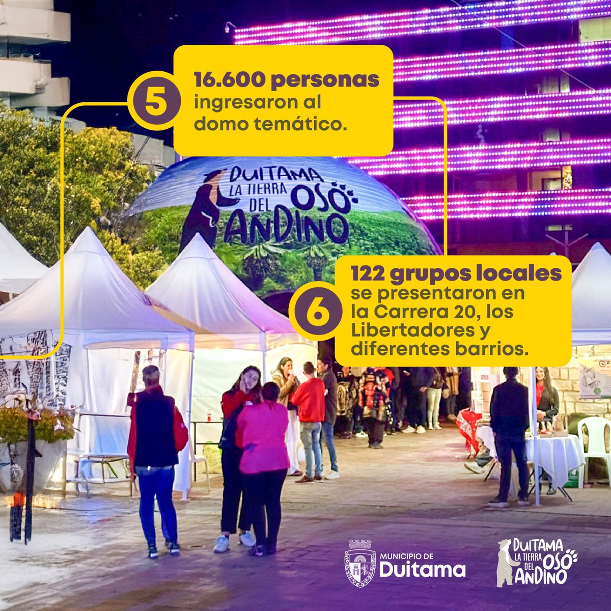 ¡Cerramos la temporada de fin de año con grandes resultados!Desde la Administración Municipal compartimos con orgullo un balance positivo.Duitama se ha consolidado como uno de los destinos más destacados en la ruta turística navideña, reflejando el esfuerzo y compromiso de todos.