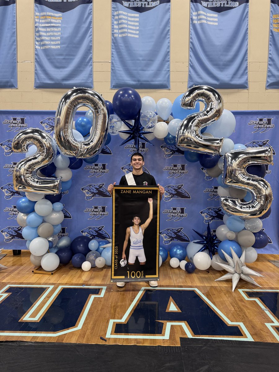 Huge night to recognize our senior Zane Mangan as we  recognized him for 100 wins!  Big congratulations &amp; great things are in store for this young man.