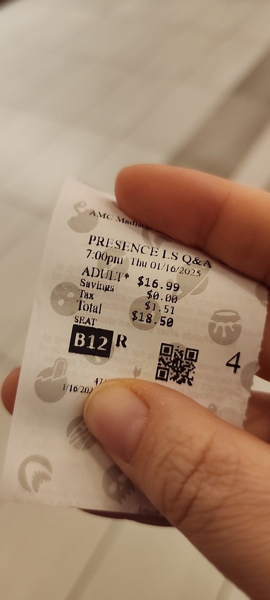 Going to a special early q&amp;a screening  for Presence and I'm terrified. Not of the movie. Of the fact this is a sold out show full of film bros. Thoughts and prayers please. 
This is for my girl Lucy Liu.