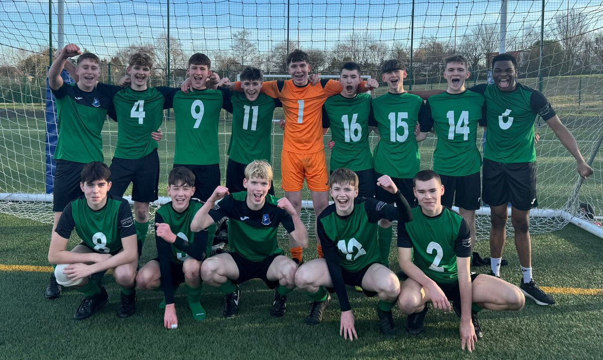 stcolumbasfife's tweet photo. Congratulations to our Senior Boys Football Squad progressing to the last 16 of the Scottish Cup today after a win against Kirkwall Grammar School.
From losing 0-3 in the 76th minute their resolve and teamwork resulted in a 5-4 scoreline. https://t.co/91bTWmjopQ
