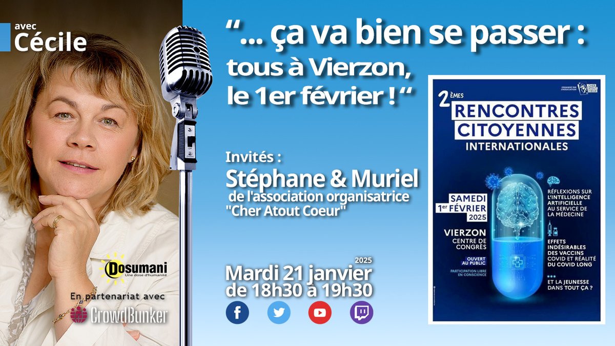Dans l'émission "...ça va bien se passer" de mardi, tous à Vierzon le 1er février !