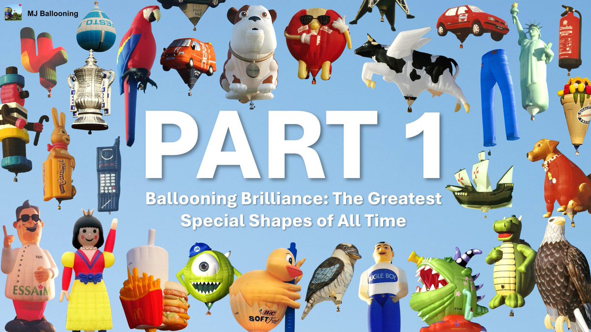 Welcome to part 1 of this special three-part blog series where we uncover the best special shape hot air balloons ever created.

Special shape balloons are unique - there are no two the same. Whether it’s a product replica such as a beer bottle or… 

👉 mjballooning.com/blog/balloonin…