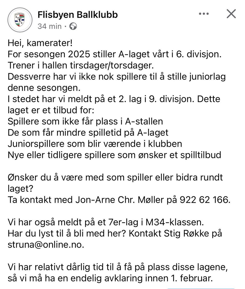 🚨Sjekk ut dette! 🚨
Sesongoppkjøringen er i gang for fullt og vi har tilbud til flere!

Noe for deg eller en kamerat?
Ta kontakt!