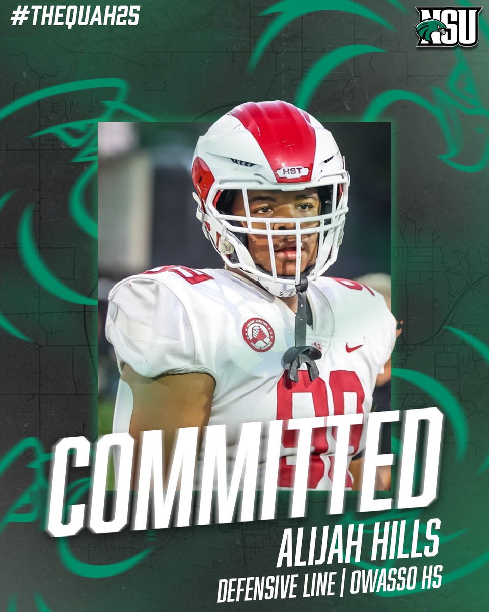 Alijah Hills (@alijah_hil54934) on Twitter photo After a great conversation with  <a href="/CoachChev6/">Darrin Chiaverini</a> and <a href="/CoachJune26/">Junior Tanuvasa</a> Iโm blessed to say Iโve made the decision to commit to the quah! <a href="/NSU_Football/">Northeastern State Football</a>๐ฆ
 After a great conversation with  <a href="/CoachChev6/">Darrin Chiaverini</a> and <a href="/CoachJune26/">Junior Tanuvasa</a> Iโm blessed to say Iโve made the decision to commit to the quah! <a href="/NSU_Football/">Northeastern State Football</a>๐ฆ