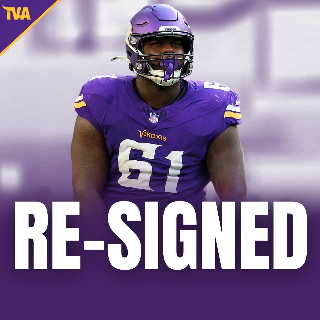 TheVikingAge's tweet photo. The Vikings have re-signed DL Jalen Redmond

Redmond led all Minnesota defensive linemen in 2024 with a 75.6 defensive grade from PFF https://t.co/fWZn0g2PDQ