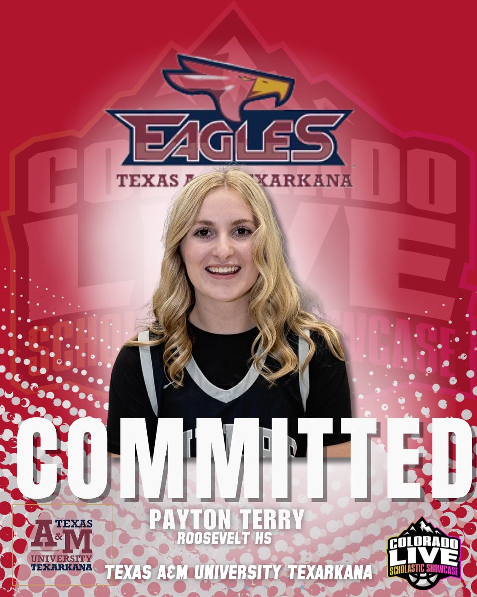 ColoradoLive_SS's tweet photo. COMMITTED ❤️💙
Congratulations to @PaytonTerry02 of @rhsgirlsbbsquad
on your commitment to @TAMUT_Athletics to continue your academic and athletic career.
💯 COLORADO LIVE BALLER 🏔️🏀
#ColoradoLiveShowcase
#ColoradoHoops
#ColoradoAthlete
#HighSchoolHoops
#ColoradoLiveBaller https://t.co/wb2enSHIgt