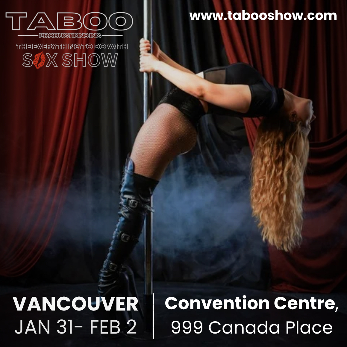 We're thrilled to start our 2025 season with the Vancouver Taboo Show from January 31st to February 2nd!

Don't miss the ultimate celebration of fun, passion, and connection. Secure your tickets now!  tabooshow.com/vancouver