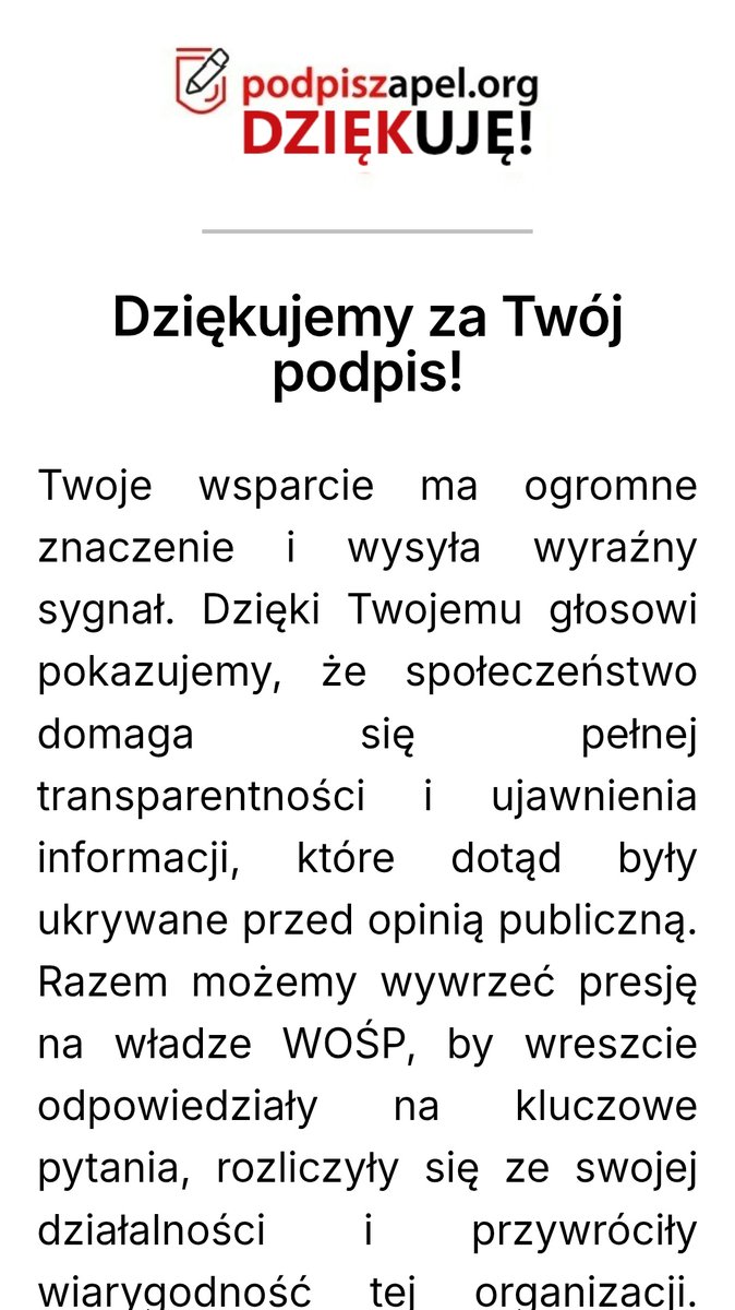 2025_EwaPolka's tweet image. 🔴 Podpisz petycję 🔴
Rozliczmy @JurekOwsiaak
i @fundacjawosp ze zbiórek. Dość ukrywania się pod płaszczykiem ochronnym rządu.
⬇️
Ja to zrobiłam👇 i proszę o zasięg #RT ‼️ ⬇️ ‼️
podpiszapel.org/wosp/
⬇️