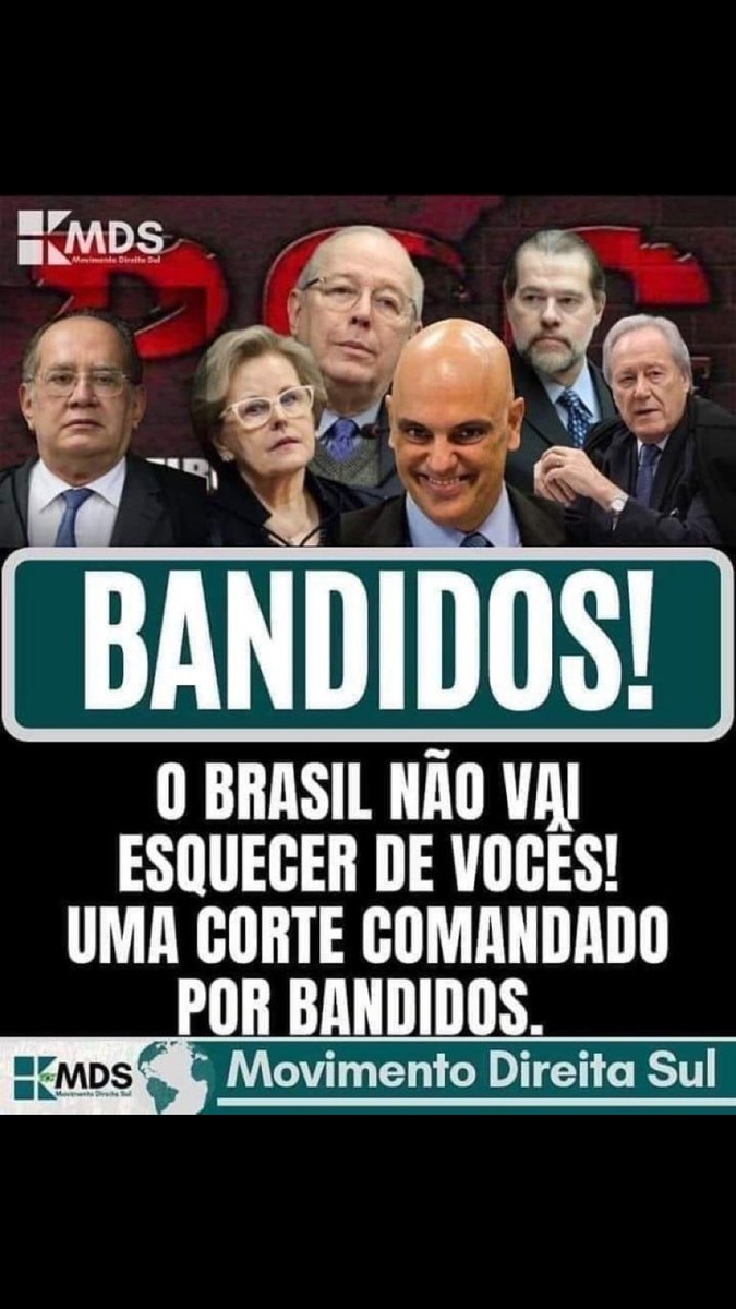 Bandidos, corruptos, narcotraficantes.