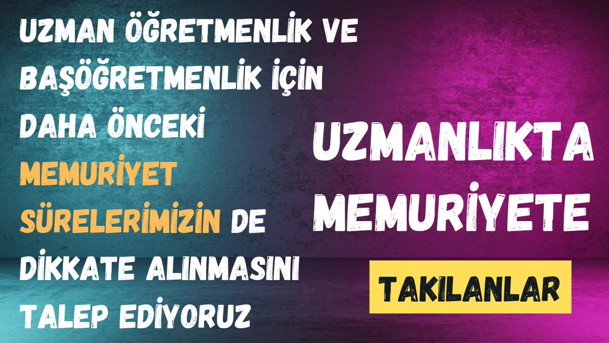 <a href="/tcmeb/">Millî Eğitim Bakanlığı</a> Geçmiş yillardaki memuriyetlerimizin sayılmasını ve mağduriyetimizin giderilmesini istiyoruz.
#ÖMKdaAdaletİstiyoruz