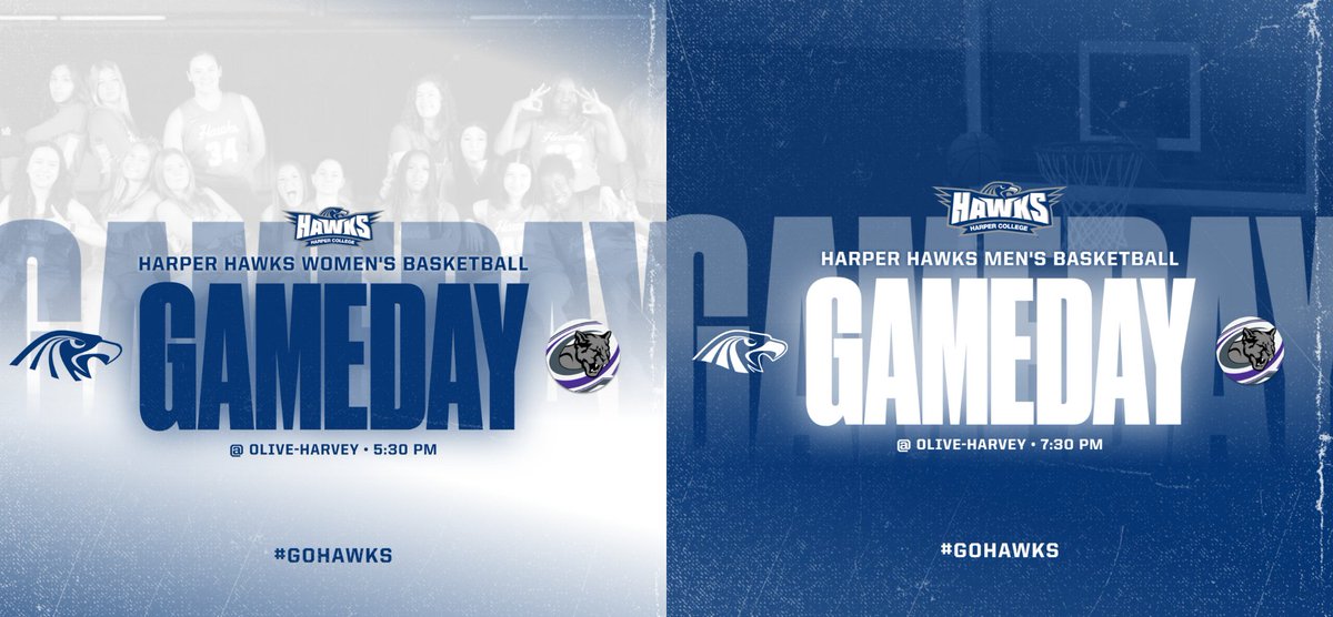 Basketball heads to Chicago to take on Olive-Harvey tonight! #gohawks